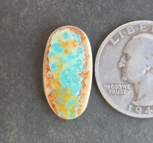Natural Pilot Mountain Turquoise Cabochon
