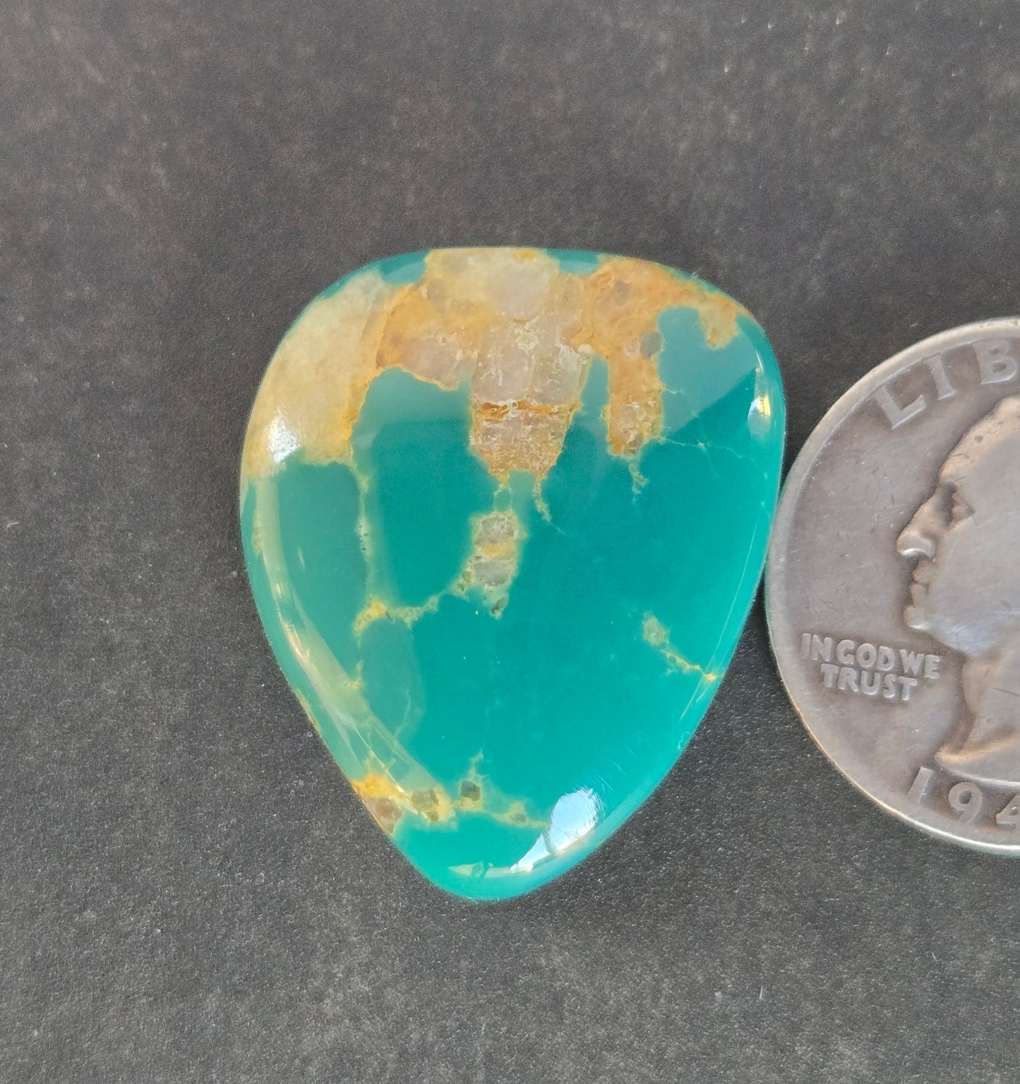 AAA Green Hardy Pit Turquoise Cabochon