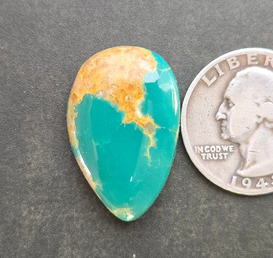 AAA Kingman Green Hardy Pit Turquoise Cabochon