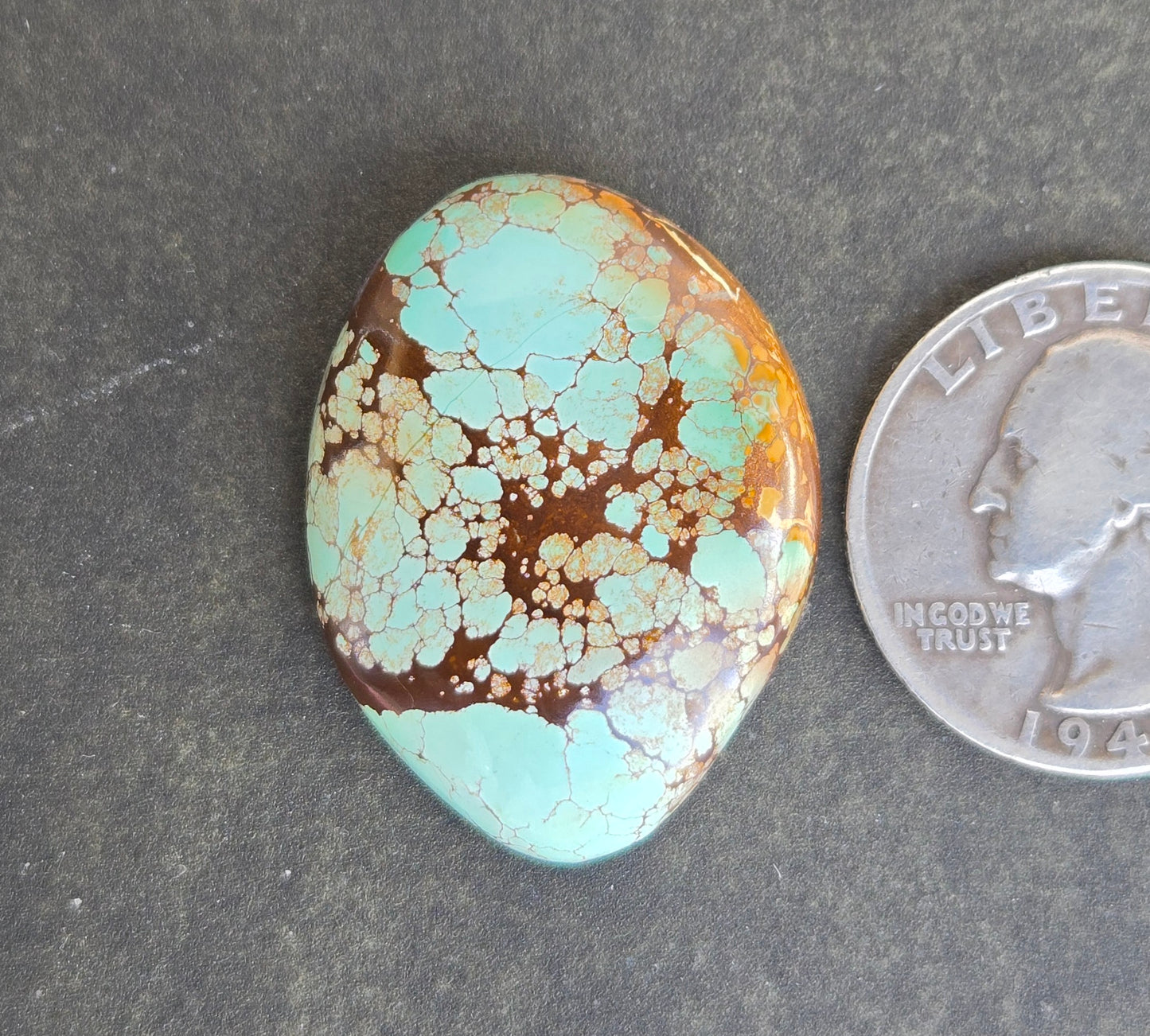 Natural Thunder Mountain Turquoise Cabochon