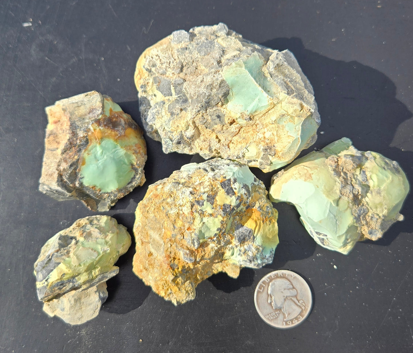 Gecko Variscite rough for cabbing -Natural Nevada Variscite- 448 grams lot 3