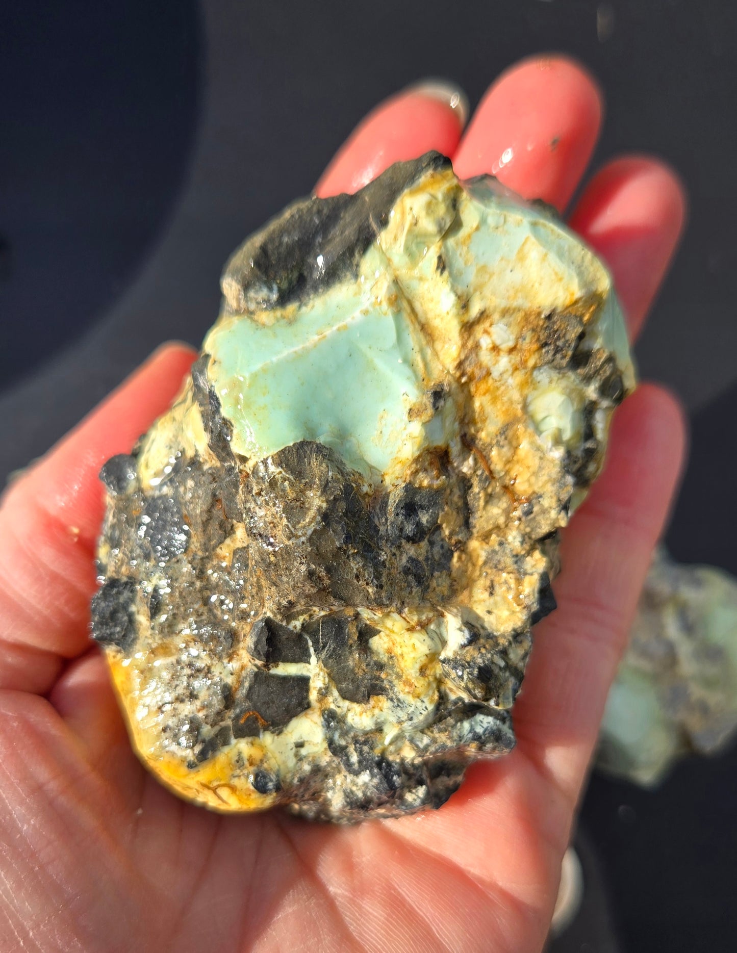 Gecko Variscite rough for cabbing -Natural Nevada Variscite- 448 grams lot 3