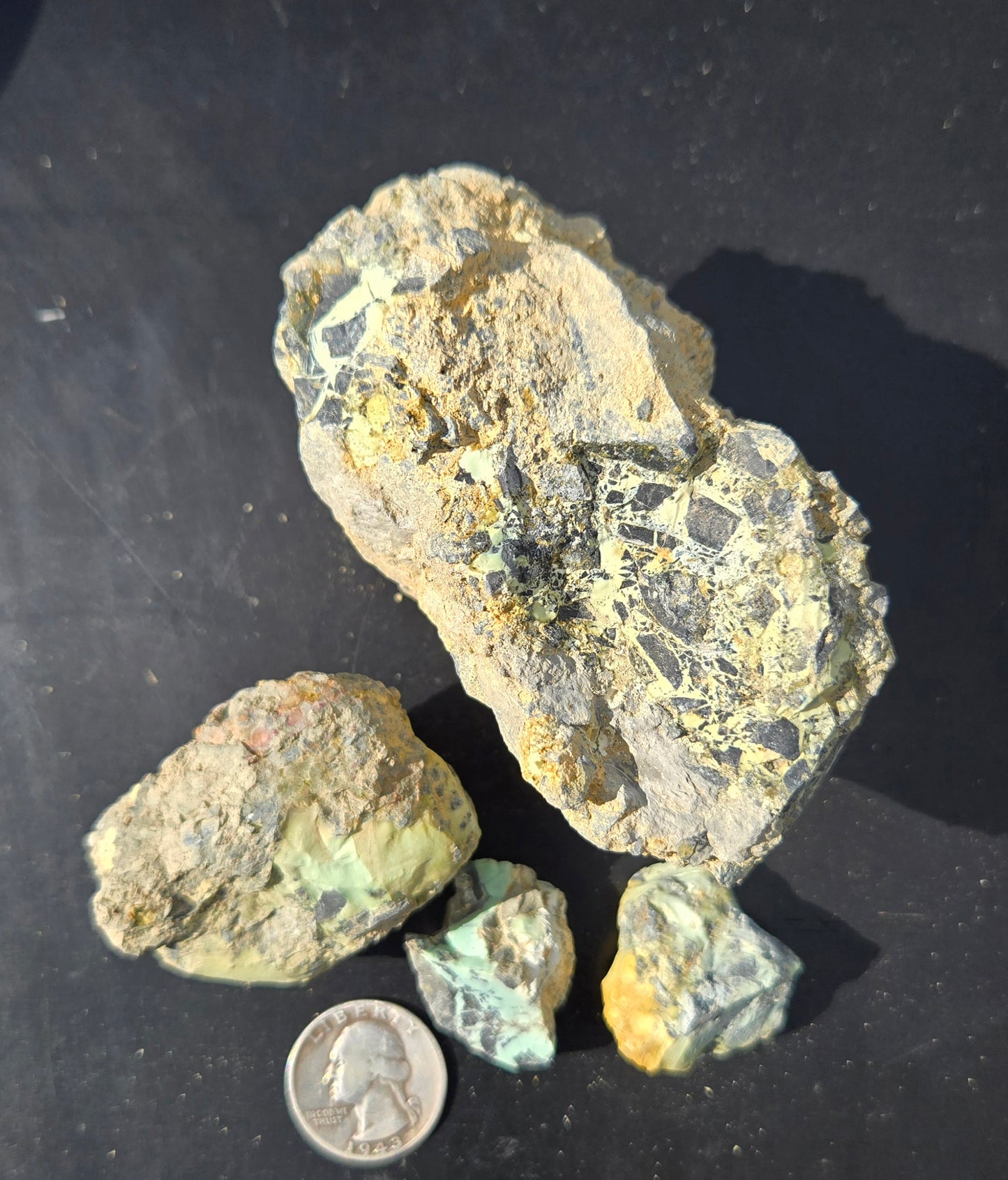Gecko Variscite rough for cabbing -Natural Nevada Variscite- 448 grams lot 1