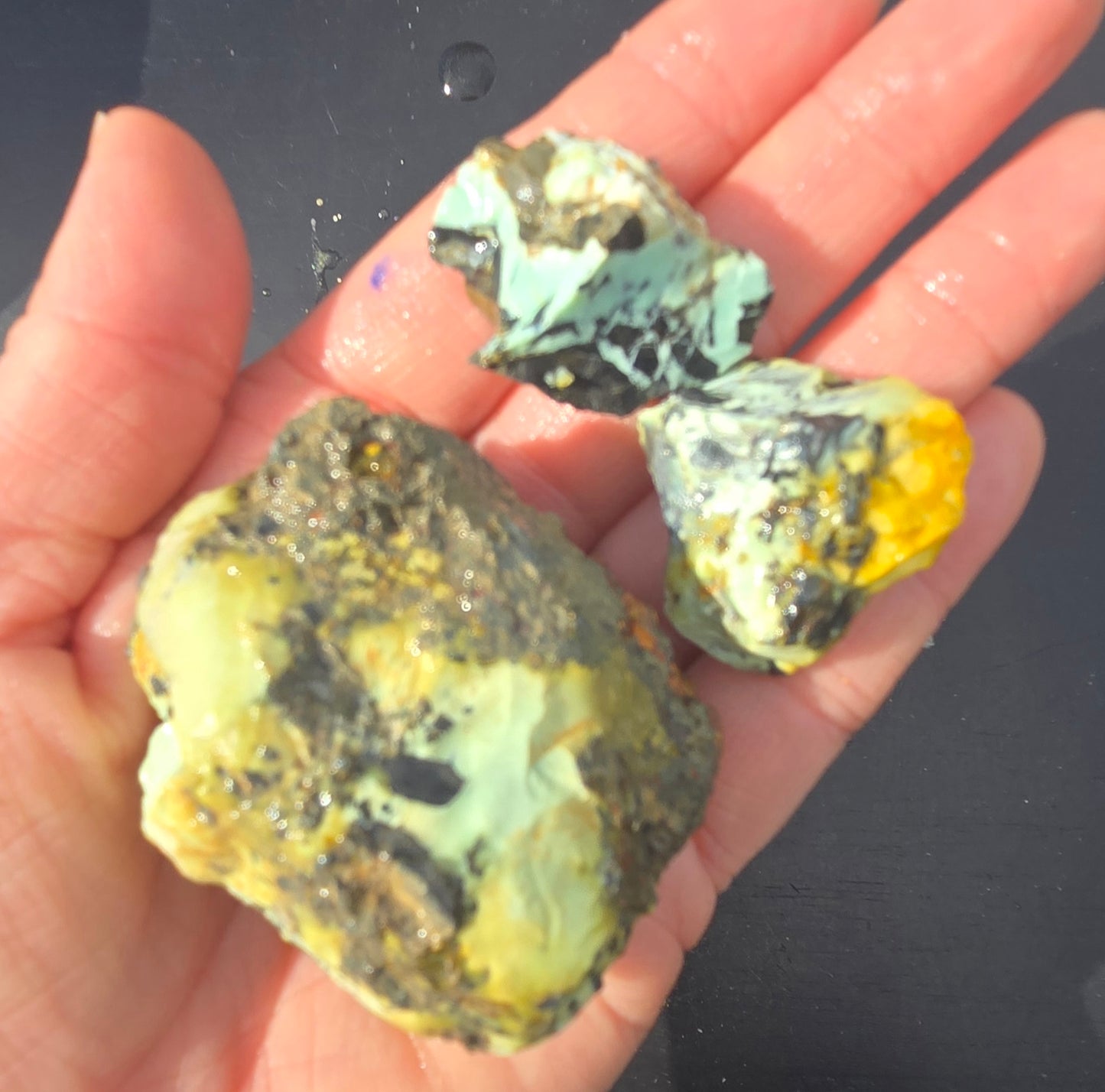 Gecko Variscite rough for cabbing -Natural Nevada Variscite- 448 grams lot 1