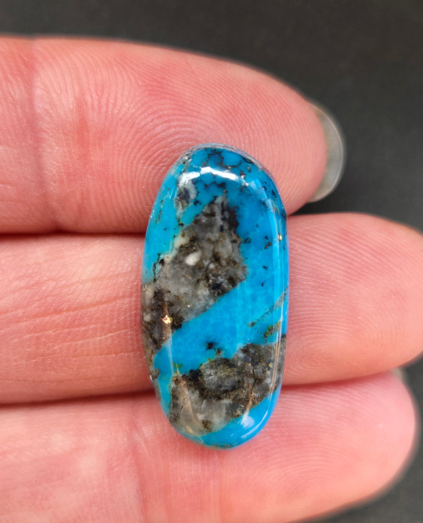 AAA Ithaca Peak Turquoise Cabochon