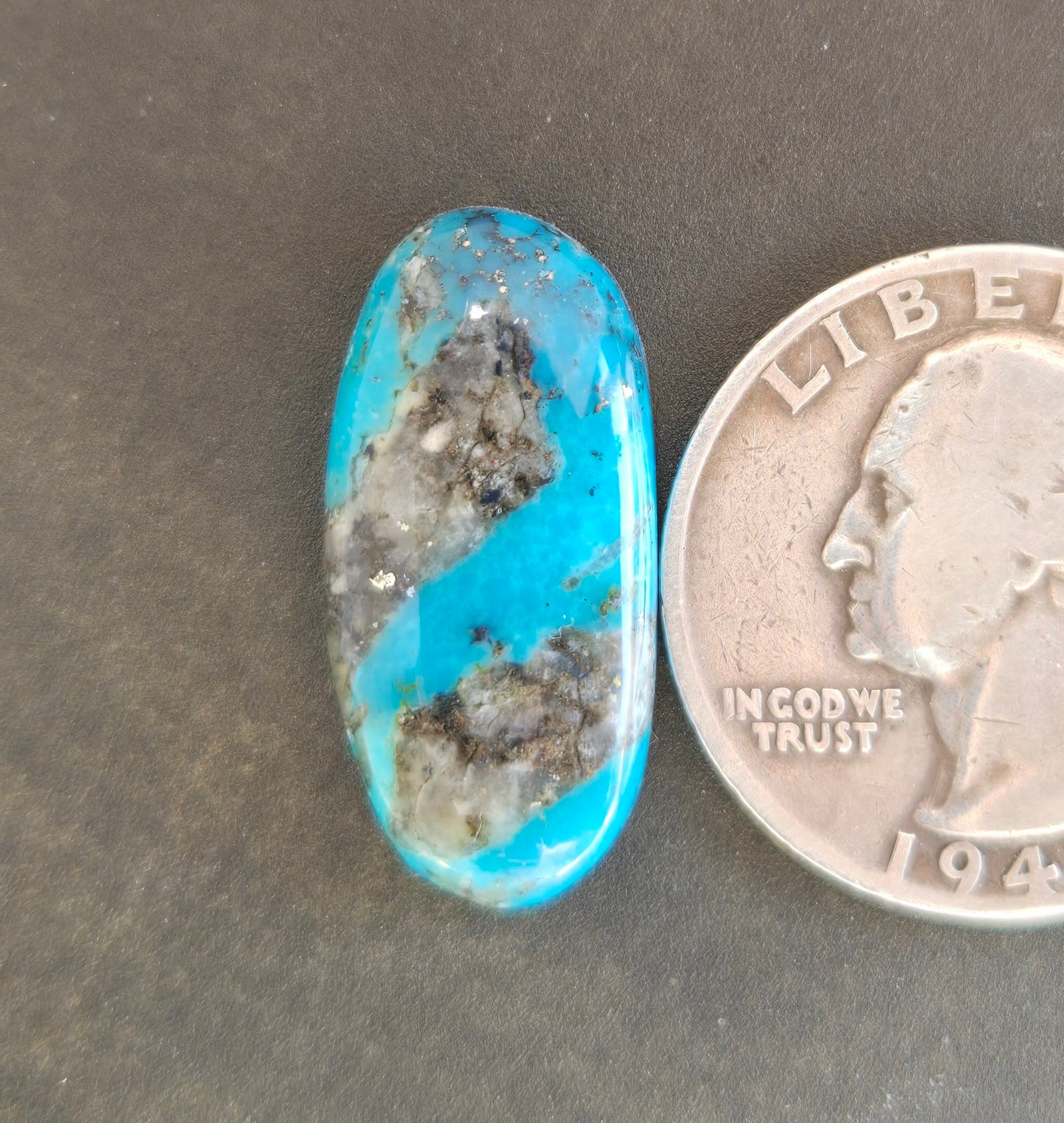 AAA Ithaca Peak Turquoise Cabochon