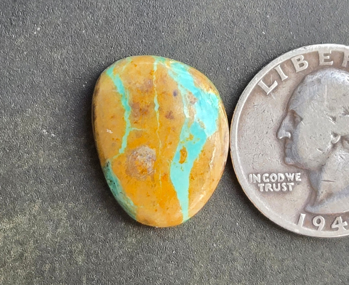 Kingman Turquoise Mountain Ribbon Cabochon