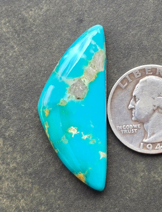 AAA Kingman Hardy Pit Turquoise Cabochon