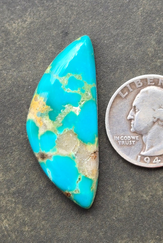 AAA Kingman Hardy Pit Turquoise Cabochon
