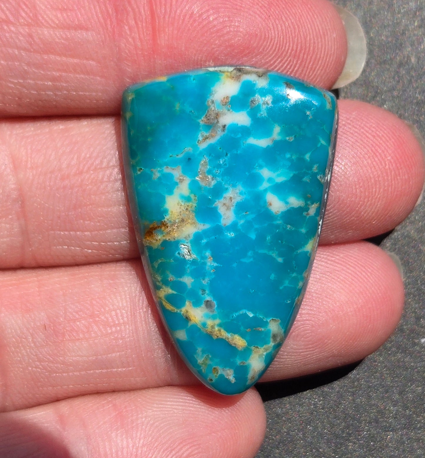 Golden Phoenix Turquoise (Hardy Pit) Cabochon