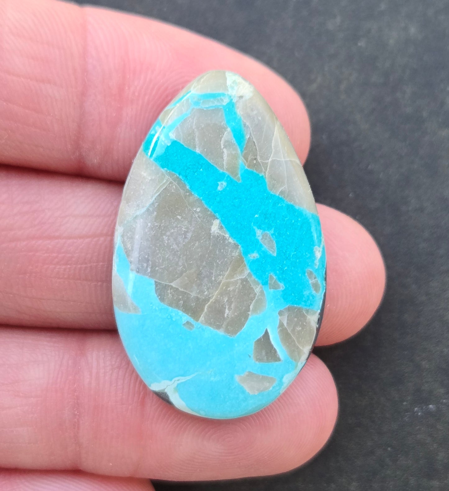 Natural Royston Easter Blue Mine Turquoise Cabochon