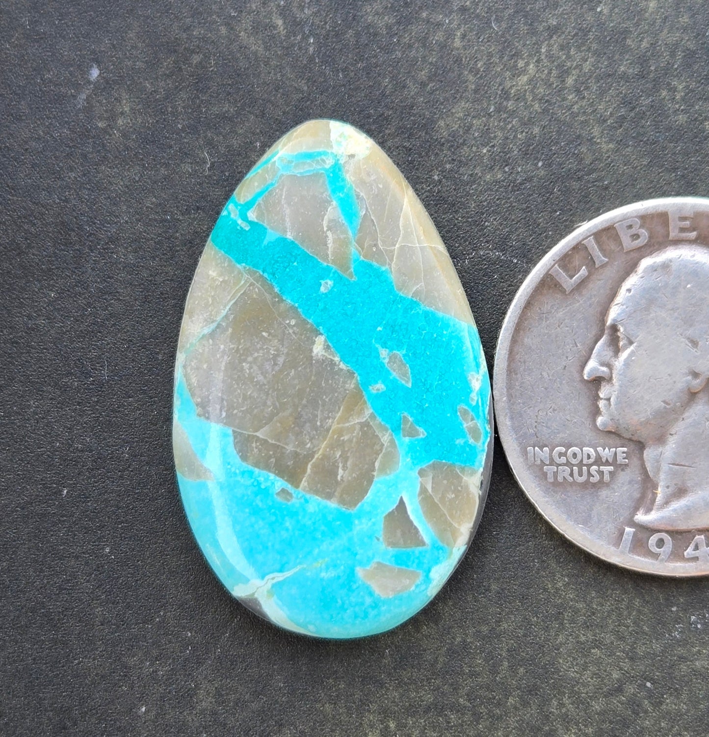 Natural Royston Easter Blue Mine Turquoise Cabochon