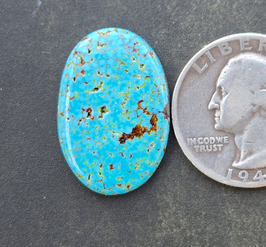 AAA Spiderweb Polychrome Kingman Turquoise Cabochon