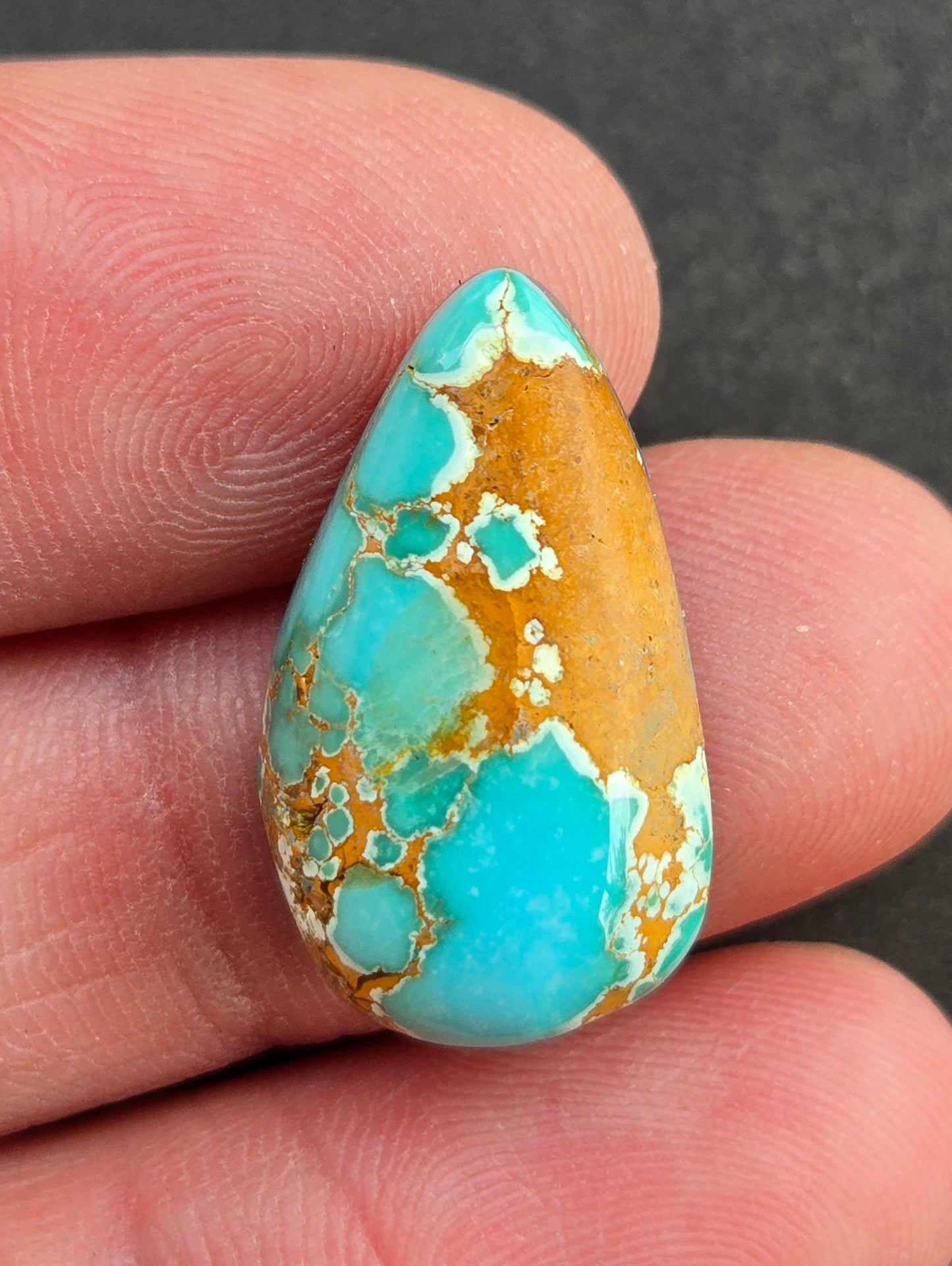Natural Royston Royal Blue Turquoise Cabochon