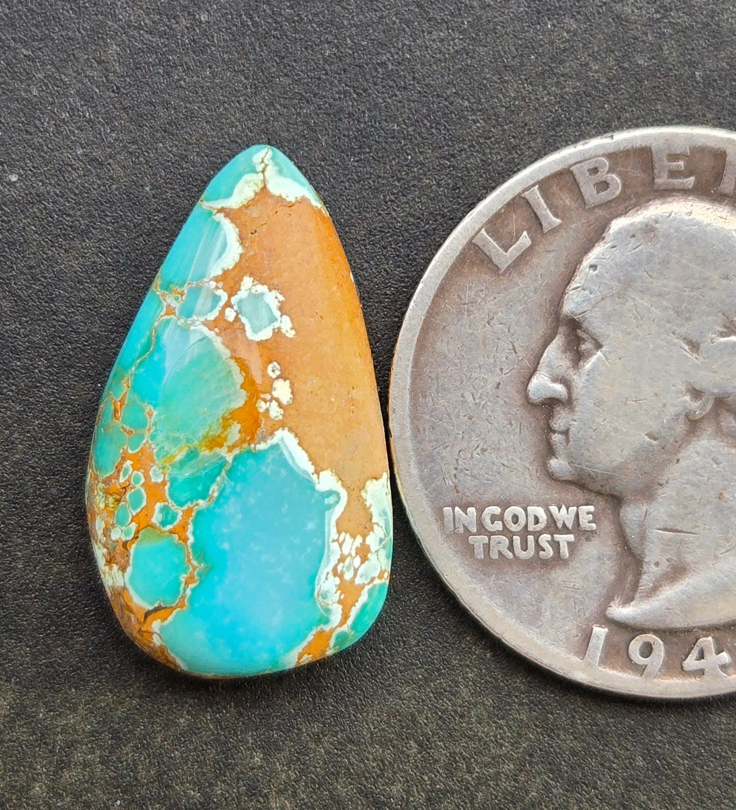 Natural Royston Royal Blue Turquoise Cabochon