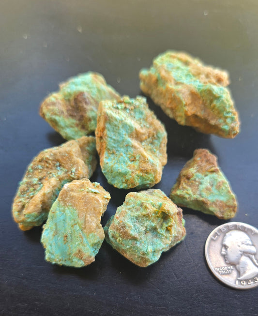 Patagonia Turquoise rough for cabbing - 100 grams