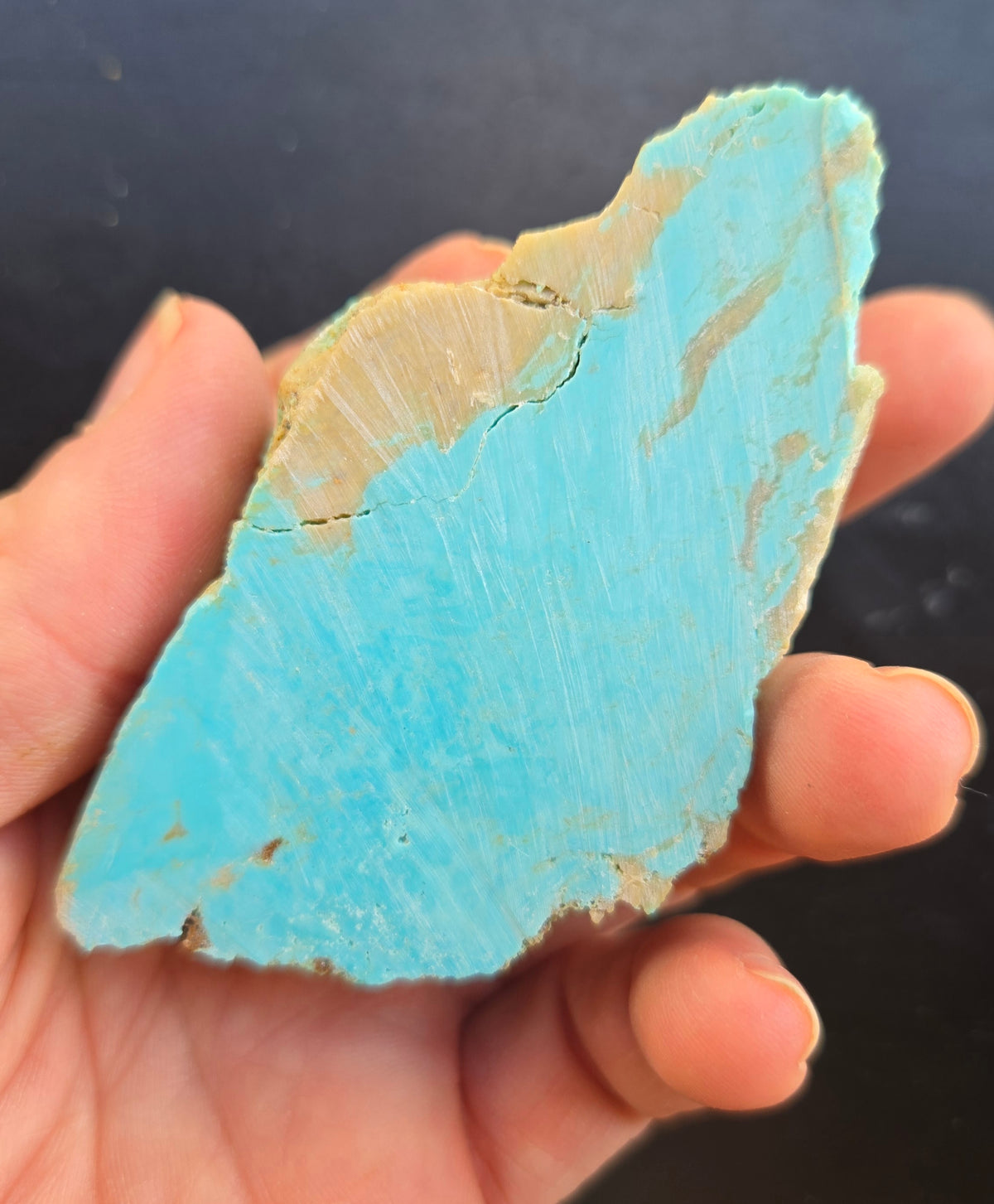 Patagonia Turquoise (Stella Blue Claim) rough for cabbing - 100 grams