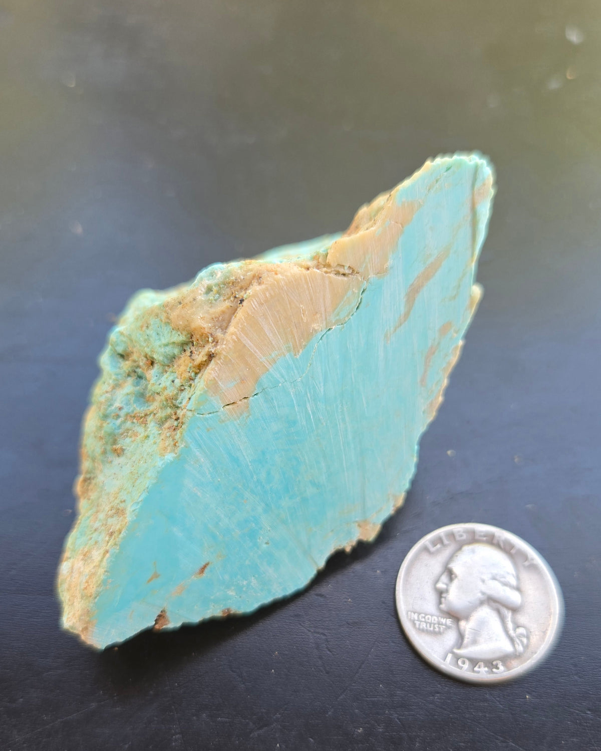 Patagonia Turquoise (Stella Blue Claim) rough for cabbing - 100 grams