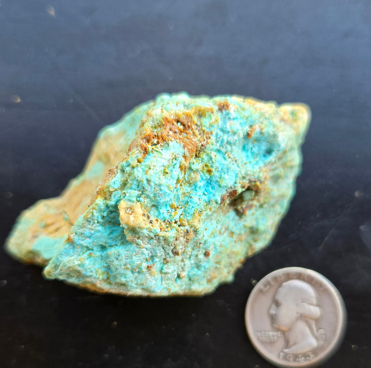 Patagonia Turquoise (Stella Blue Claim) rough for cabbing - 100 grams