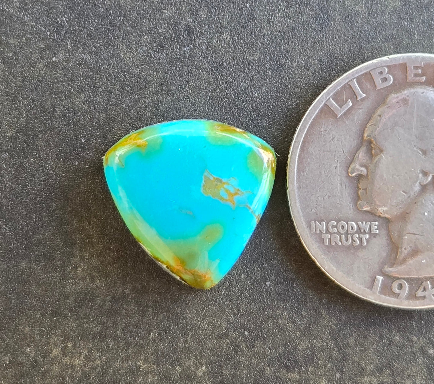 AAA Kingman Rising Phoenix Turquoise Cabochon