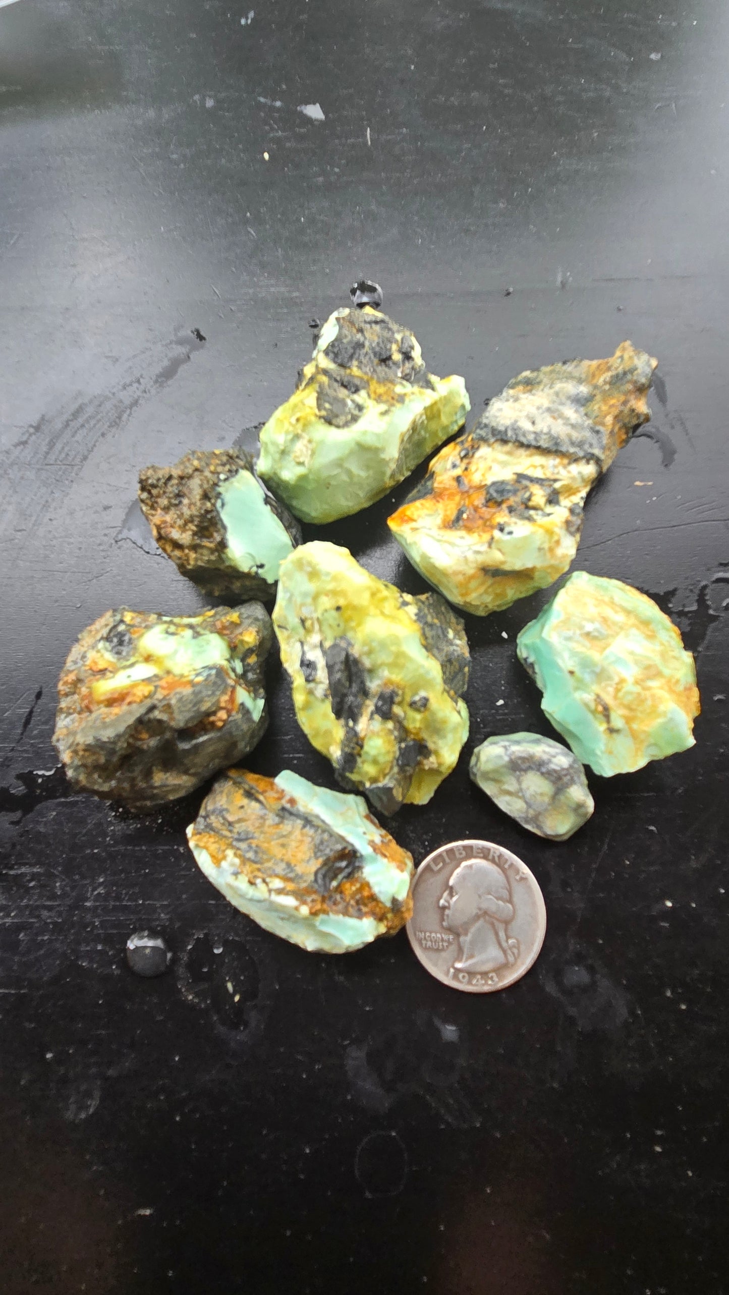 Gecko Variscite rough for cabbing -Natural Nevada Variscite- 224 grams lot 2