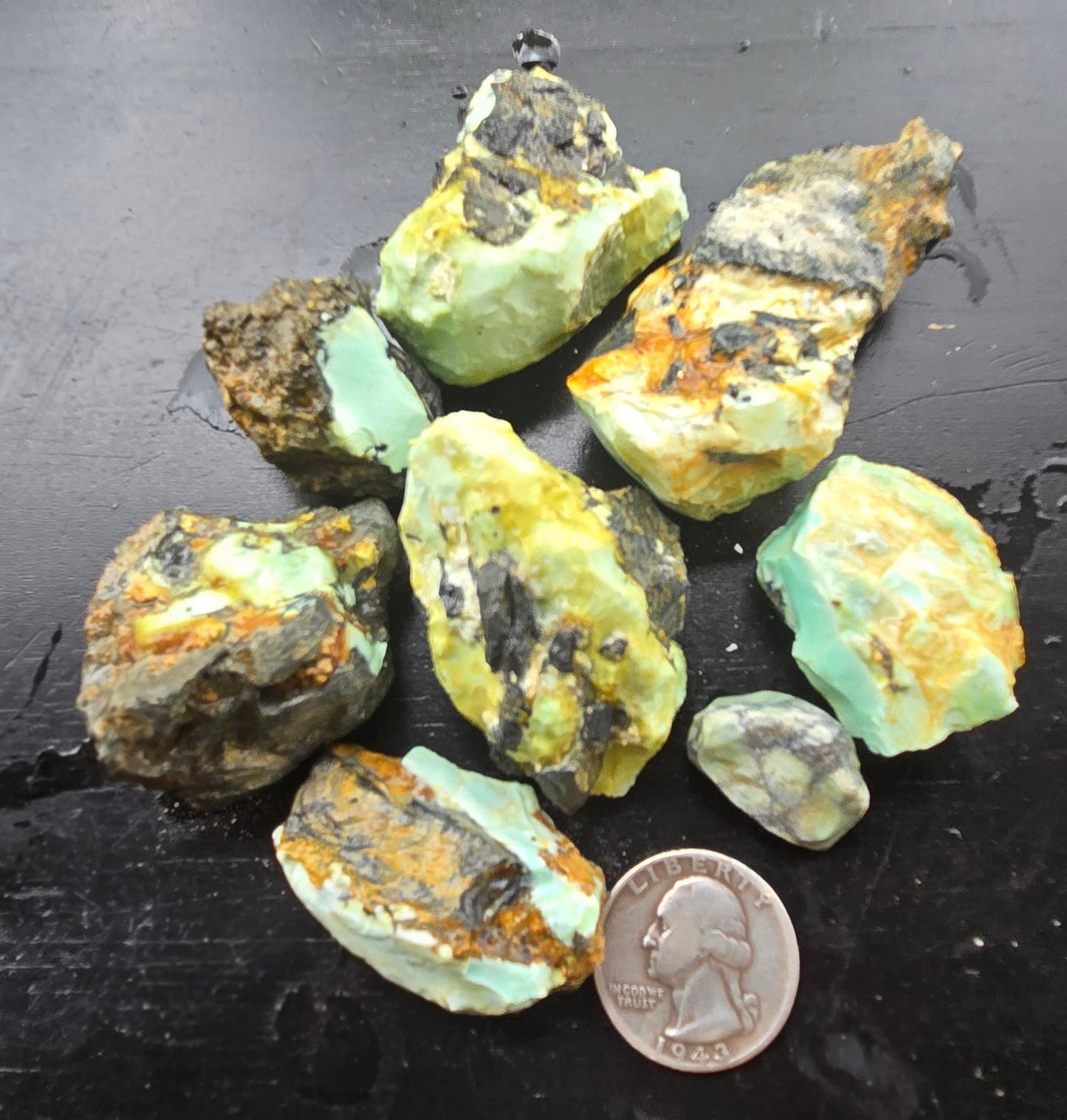Gecko Variscite rough for cabbing -Natural Nevada Variscite- 224 grams lot 2