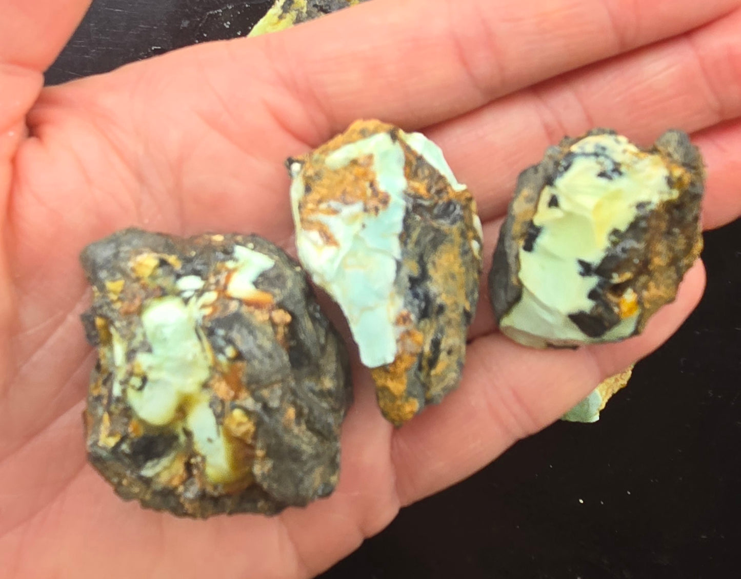 Gecko Variscite rough for cabbing -Natural Nevada Variscite- 224 grams lot 2