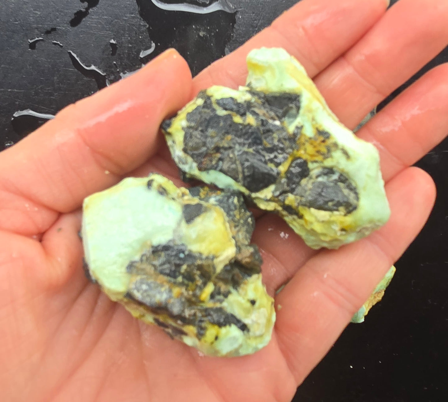 Gecko Variscite rough for cabbing -Natural Nevada Variscite- 224 grams lot 2