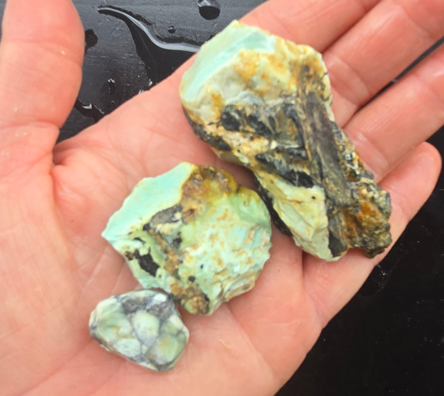 Gecko Variscite rough for cabbing -Natural Nevada Variscite- 224 grams lot 2