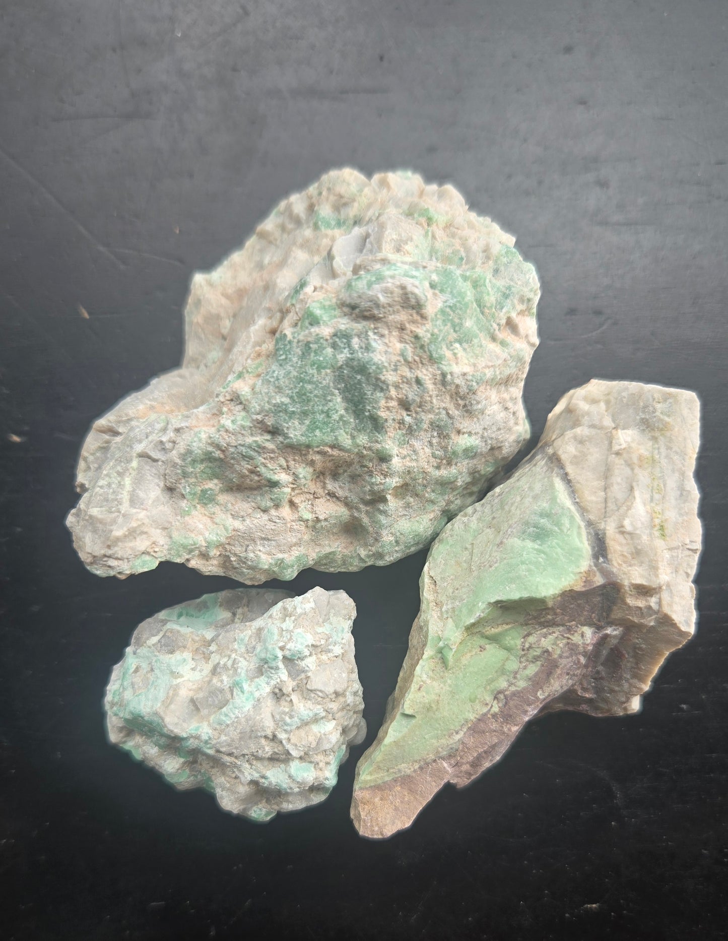 Lucin Variscite Rough for cabbing - Natural Utah Variscite- 240 gram lot