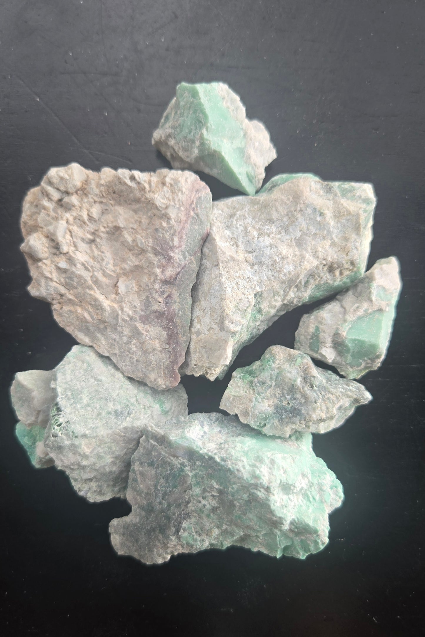 Lucin Variscite Rough for cabbing - Natural Utah Variscite- 250 gram lot