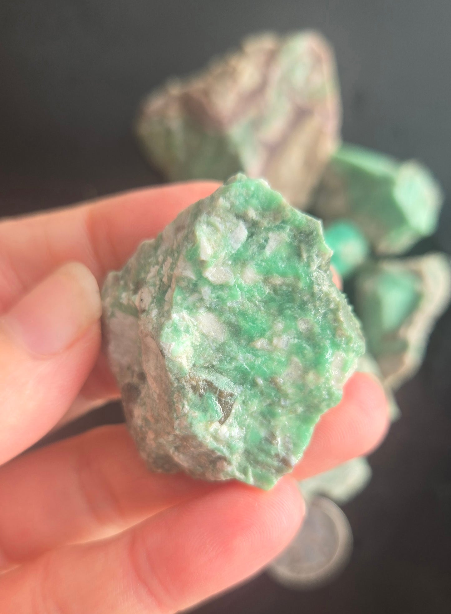 Lucin Variscite Rough for cabbing - Natural Utah Variscite- 250 gram lot