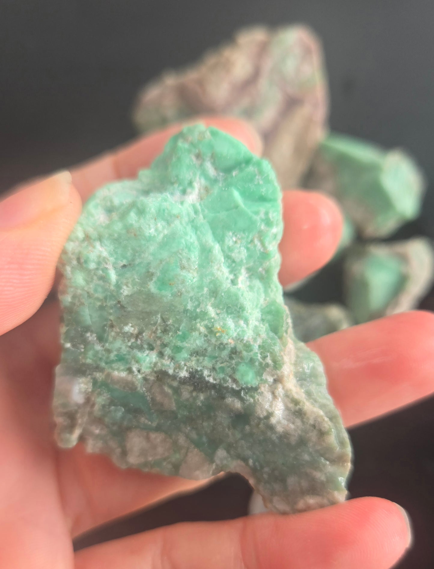 Lucin Variscite Rough for cabbing - Natural Utah Variscite- 250 gram lot