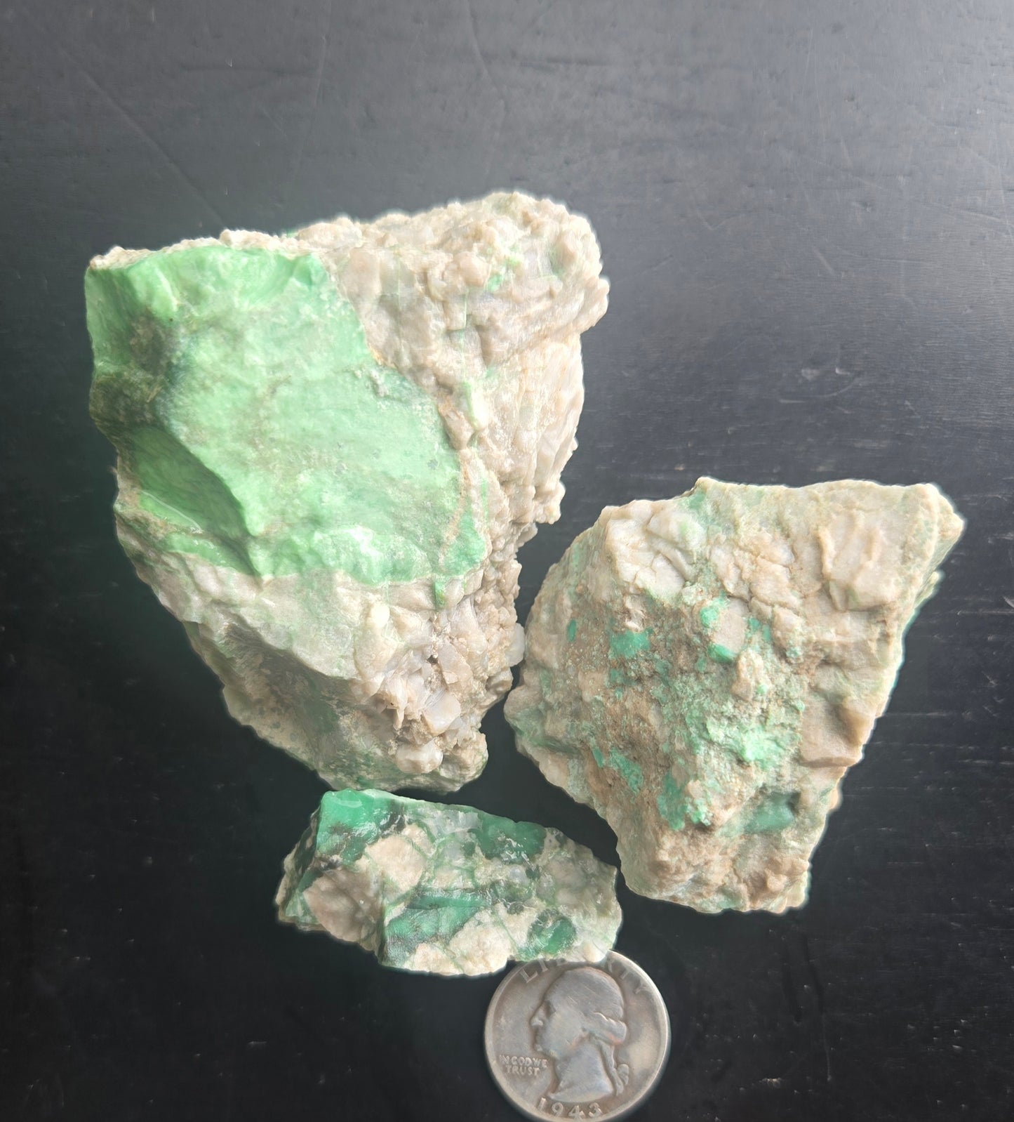 Lucin Variscite Rough for cabbing - Natural Utah Variscite- 255 gram lot