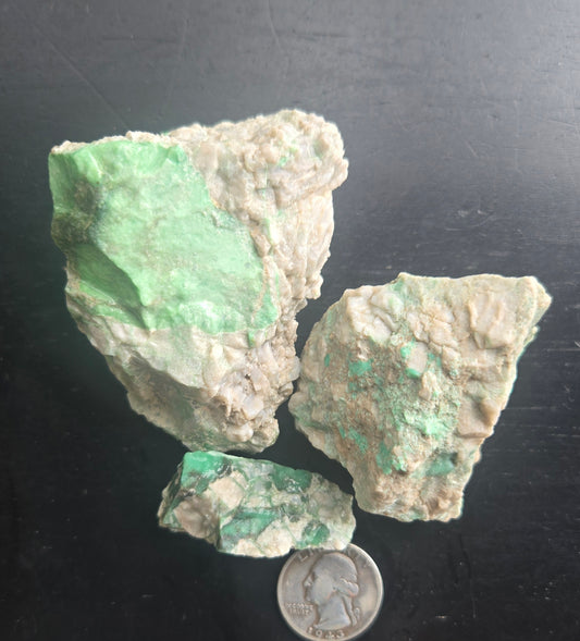 Lucin Variscite Rough for cabbing - Natural Utah Variscite- 255 gram lot
