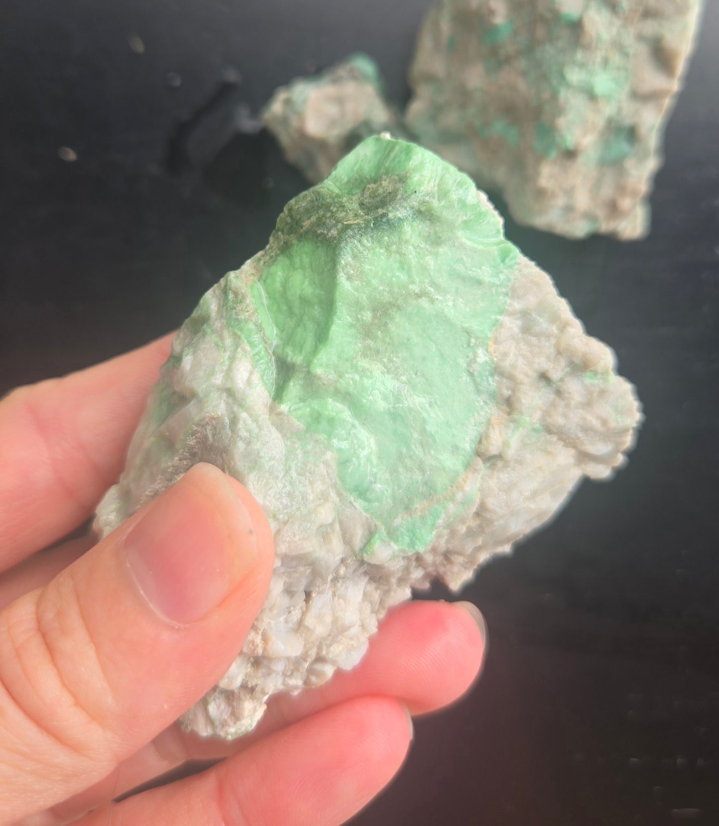 Lucin Variscite Rough for cabbing - Natural Utah Variscite- 255 gram lot