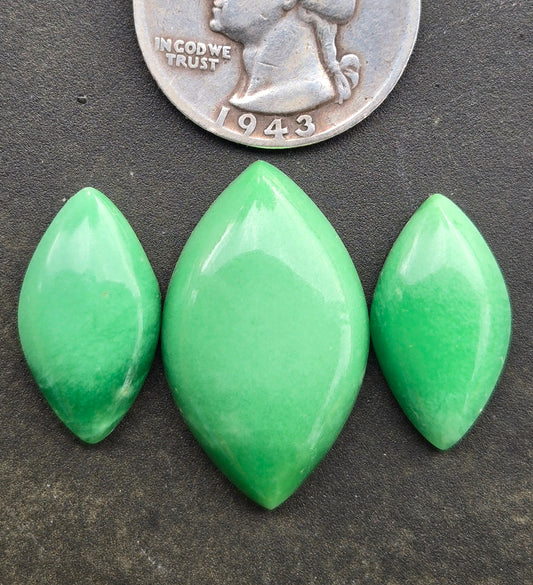 Lucin Variscite Cabochon Set of 3 - lot 3