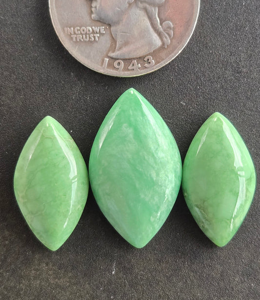 Lucin Variscite Cabochon Set of 3 - lot 4