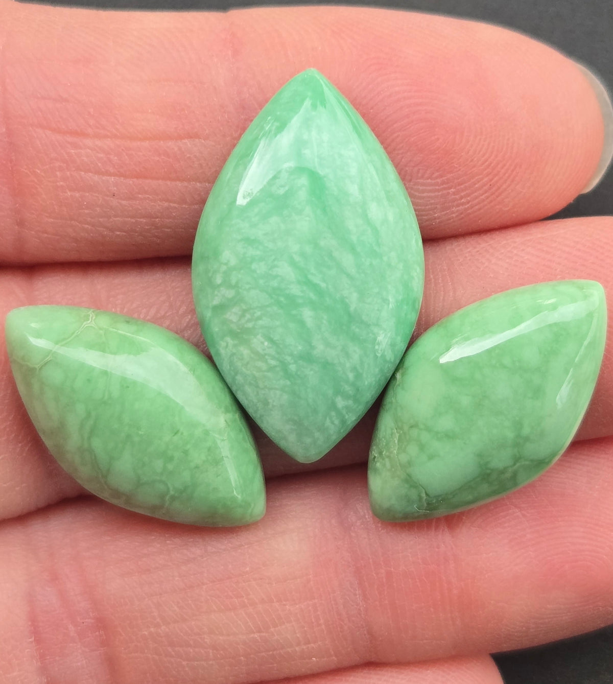 Lucin Variscite Cabochon Set of 3 - lot 4
