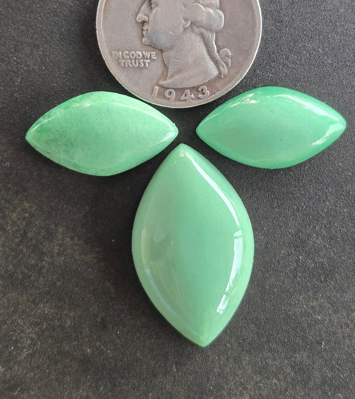 Lucin Variscite Cabochon Set of 3 - lot 5