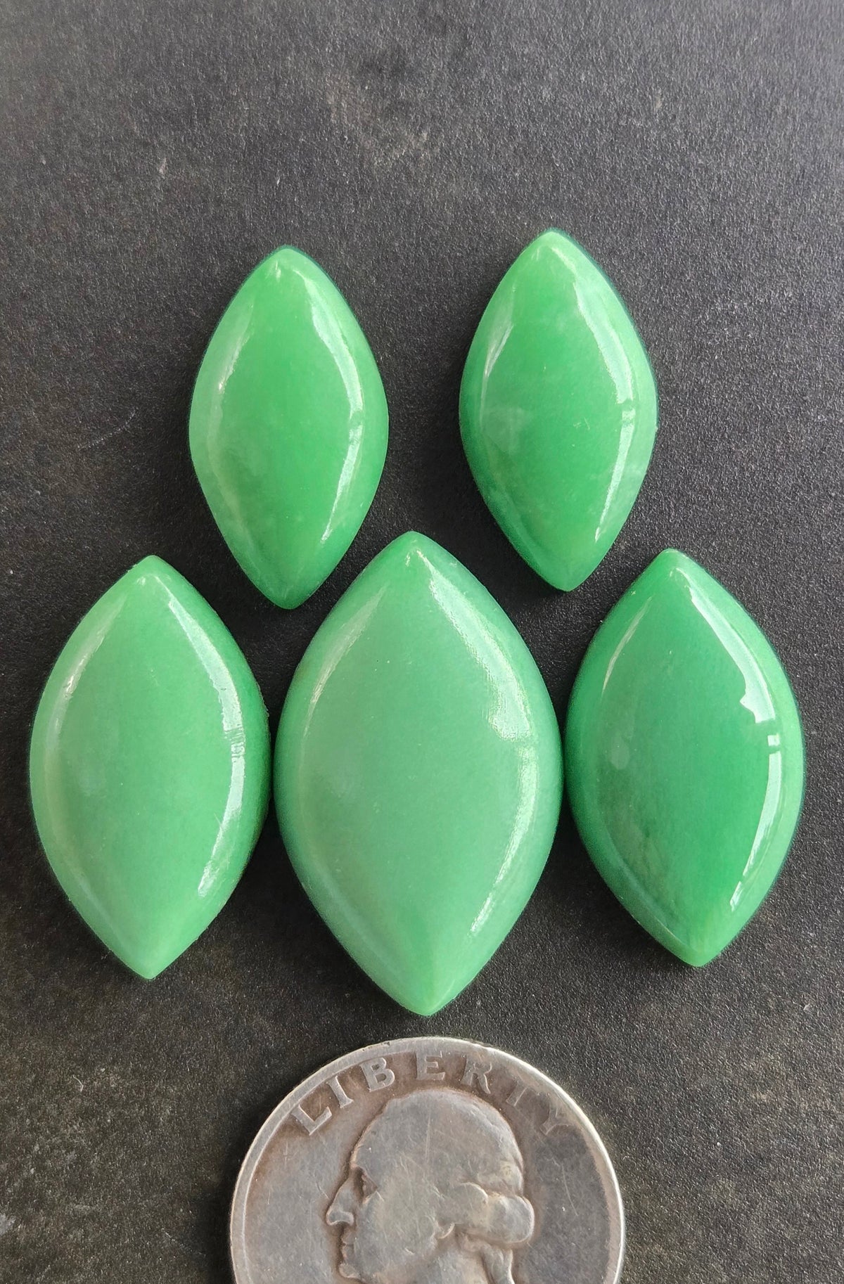 Lucin Variscite Cabochon Set of 5 - lot 1