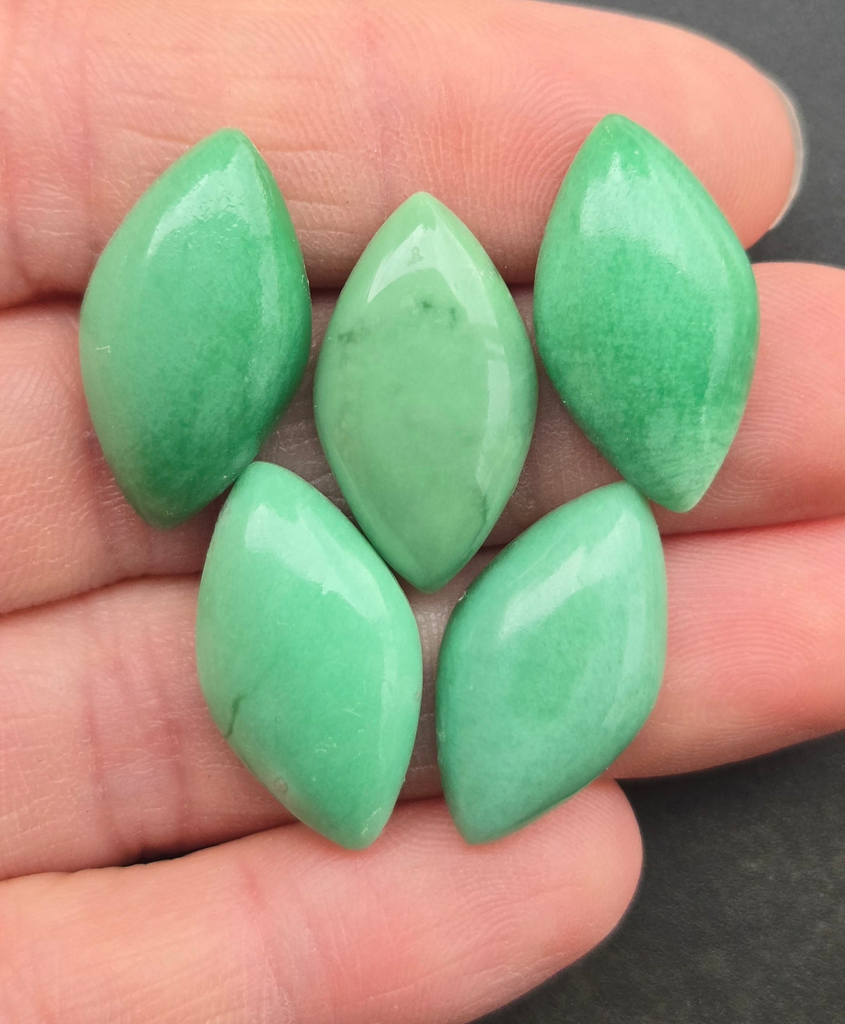 Lucin Variscite Cabochon Set of 5 - lot 2