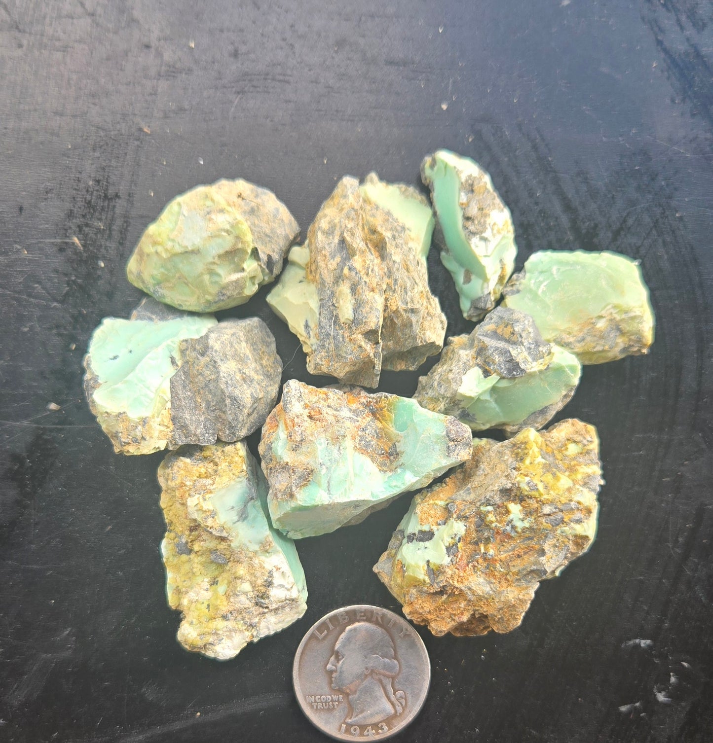 Gecko Variscite rough for cabbing -Natural Nevada Variscite- 112 grams lot 1