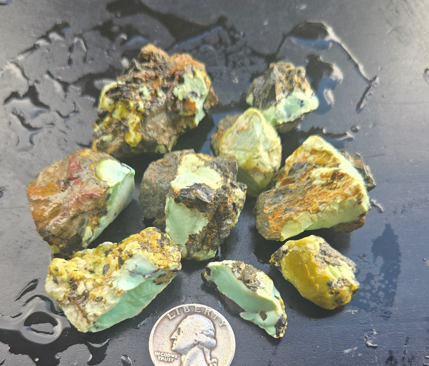 Gecko Variscite rough for cabbing -Natural Nevada Variscite- 112 grams lot 1