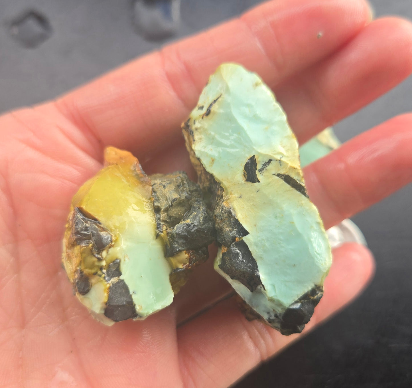 Gecko Variscite rough for cabbing -Natural Nevada Variscite- 112 grams lot 2