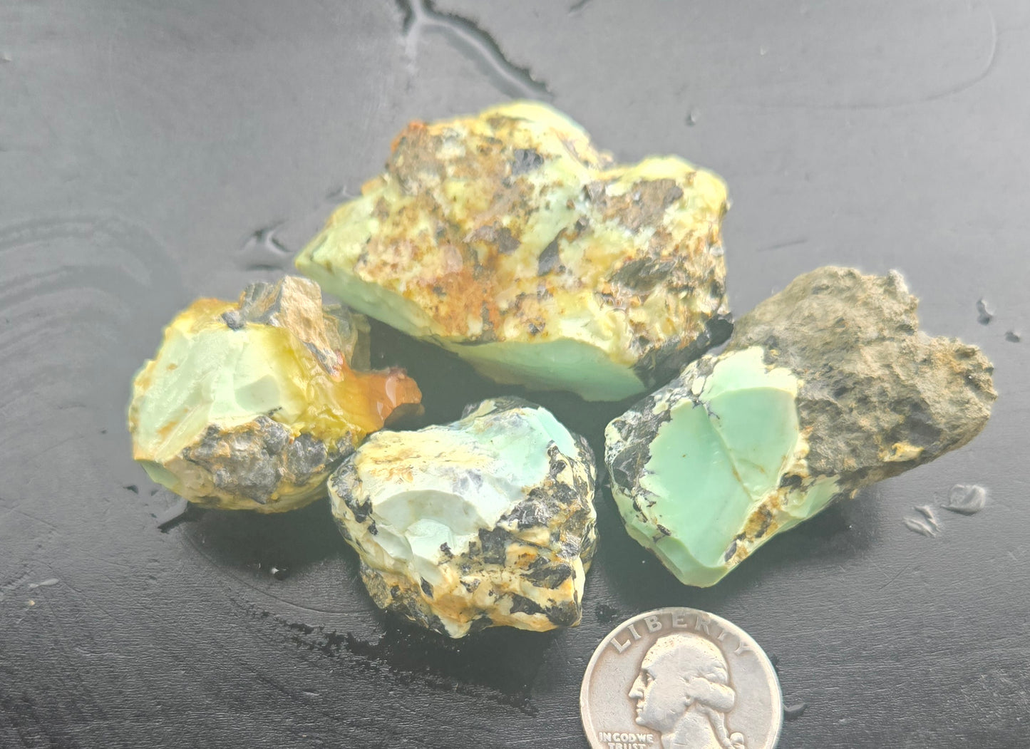 Gecko Variscite rough for cabbing -Natural Nevada Variscite- 112 grams lot 2