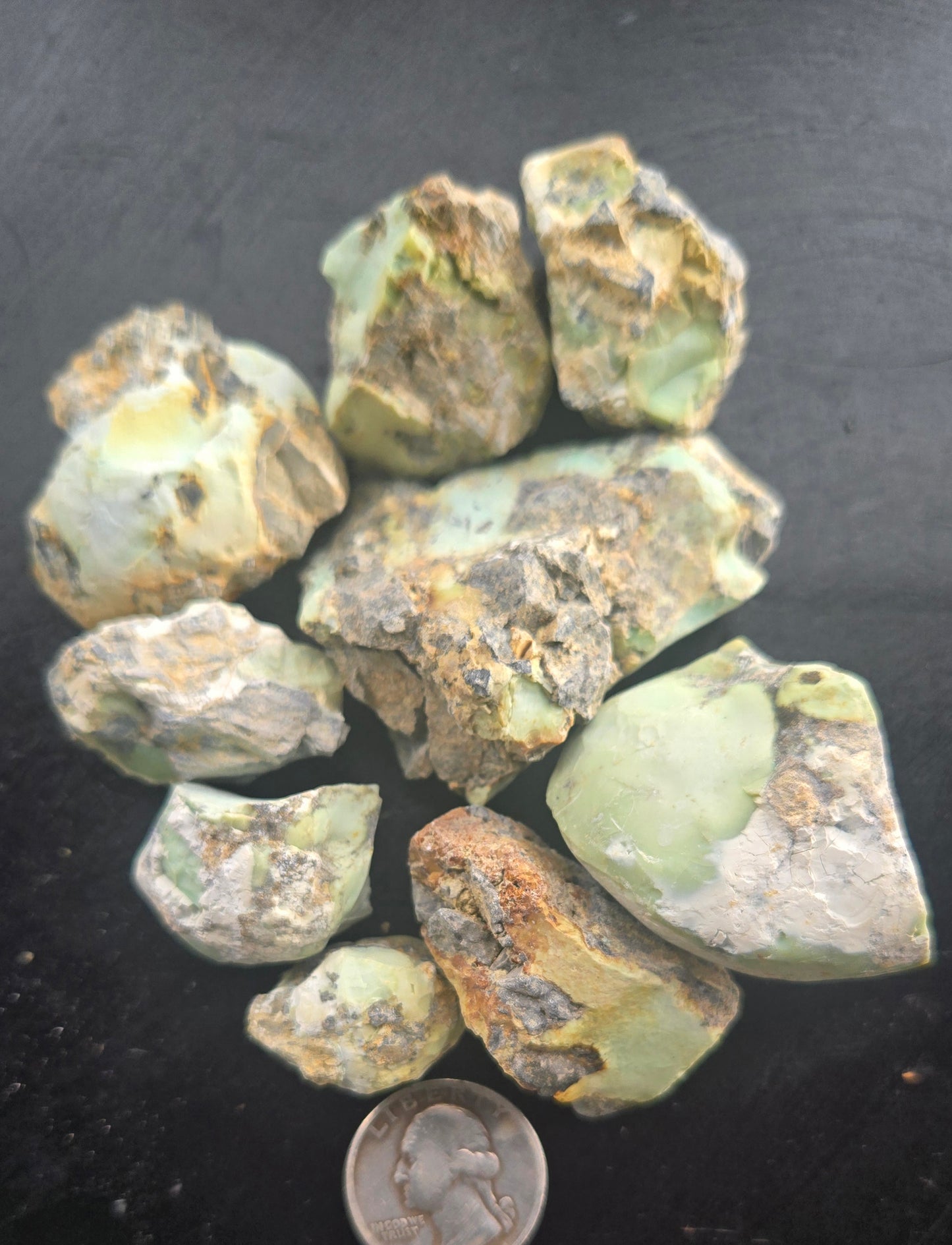 Gecko Variscite rough for cabbing -Natural Nevada Variscite- 224 grams lot 3