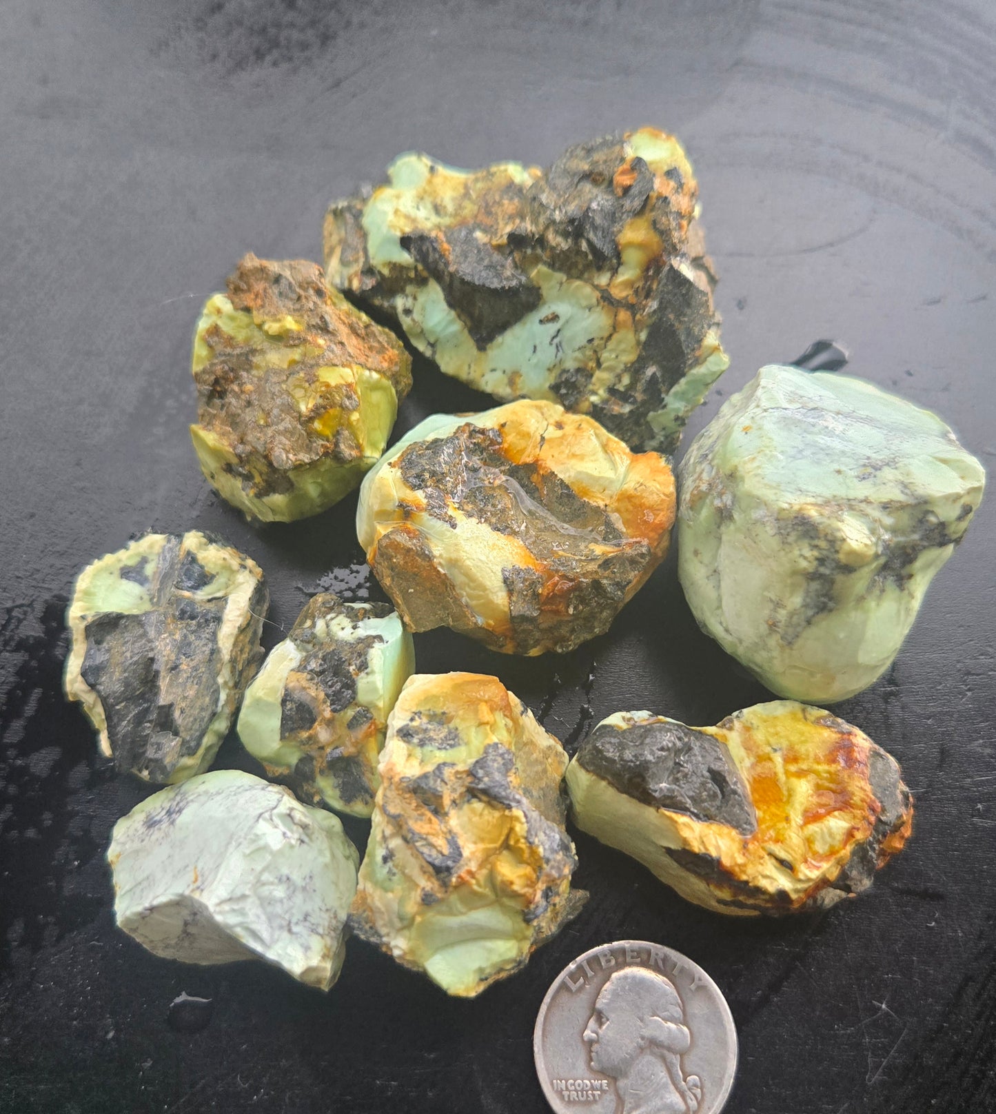 Gecko Variscite rough for cabbing -Natural Nevada Variscite- 224 grams lot 3