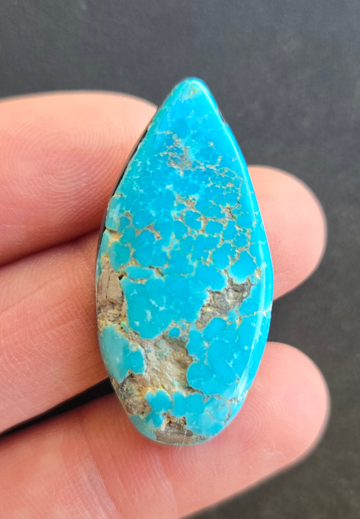 Natural Indian Mountain Turquoise Cabochon