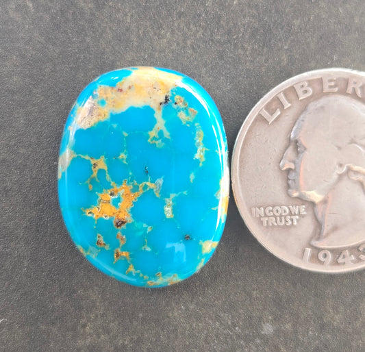Golden Phoenix Turquoise (Hardy Pit) Cabochon